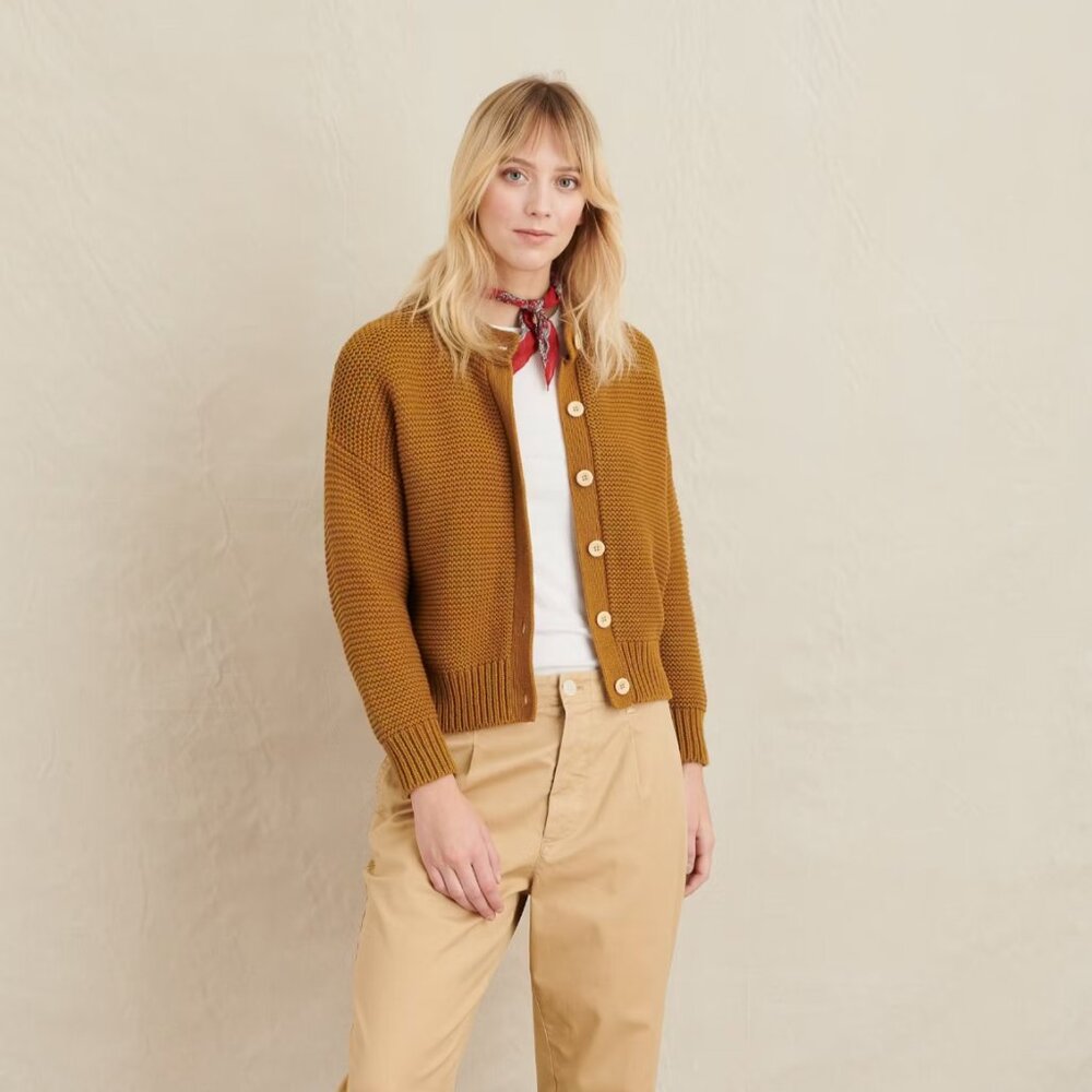 Alex Mill Nico Cardigan - Golden Khaki | XS